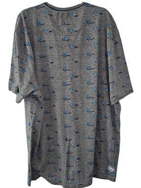 Huntington Beach Club Palm Tree And Cactus T-Shirt Men's 4x Short Sleeve Blue